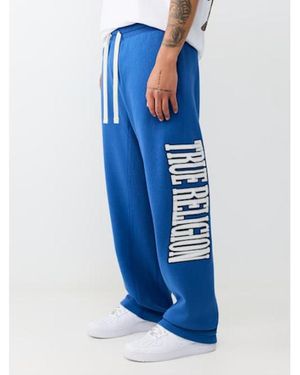 TRUE RELIGION Buddha Fleece Sweatpant - Blue