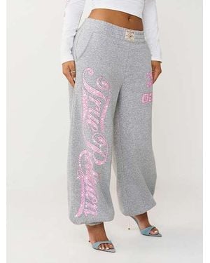 TRUE RELIGION Big T Crystal Baggy Jogger - Gray