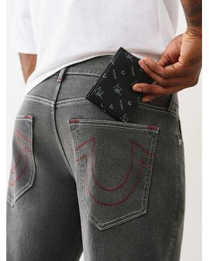 TRUE RELIGION Monogram Wallet - Black