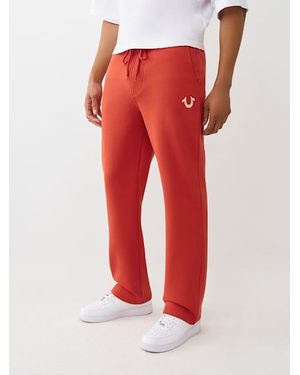 TRUE RELIGION Horseshoe Embroidered Straight Sweatpant