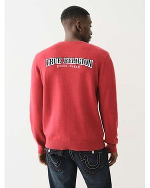 True Religion Embroidered Logo Crew Sweater
