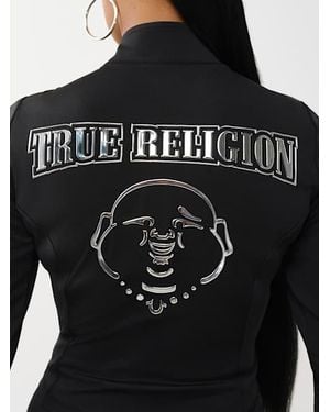 TRUE RELIGION Metallic Buddha Performance Jacket - Black