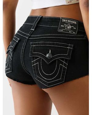 True Religion Spicy Mid Rise Short - Black