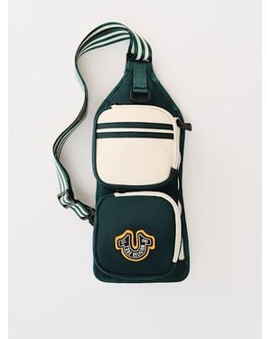 True Religion Collegiate Sling Bag - White