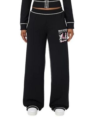 TRUE RELIGION Crystal Low Rise Baggy Sweatpant - Black