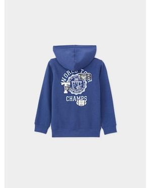 TRUE RELIGION Boys Stitch Logo Zip Hoodie in Blue for Men | Lyst