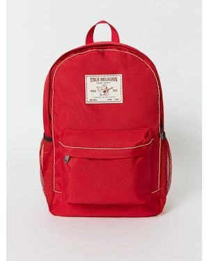 TRUE RELIGION Logo Big T Backpack - Red