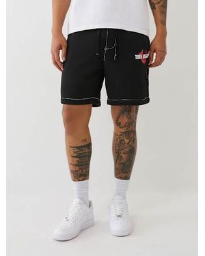 True Religion Big T Sweat Short - Black