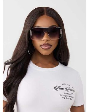 TRUE RELIGION Horseshoe Square Sunglasses in Gray | Lyst display picture 1