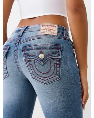 TRUE RELIGION Billie Mid Rise Straight Jean - Blue
