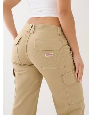 True Religion Military Single Needle Cargo Pant - Natural