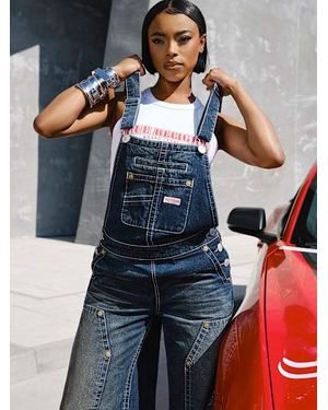 True Religion Jessie Big T Oversized Overall - Blue