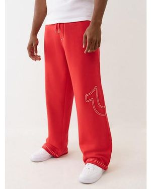 TRUE RELIGION Baggy Big T Sweatpant - Red