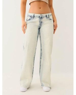 【TRUE RELIGION】★ジーンズ★ BOBBI FOILED LEOPARD JEAN BOBBI FOILED LEOPARD LOW RISE BAGGY JEAN - LIGHT LEOPARD