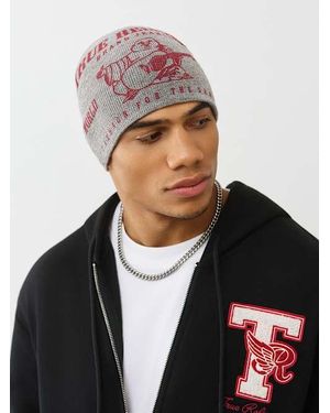 TRUE RELIGION World Tour Beanie - Gray