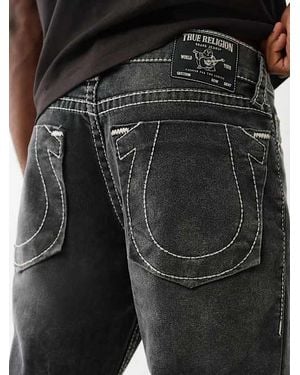True Religion Ricky Lurex Horseshoe Straight Jean in Black