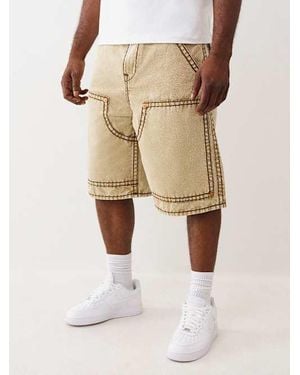 TRUE RELIGION Mikey Carpenter Super T Canvas Short - Natural