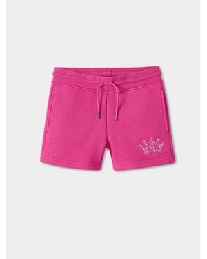 TRUE RELIGION Girls Crown Horseshoe Short - Pink