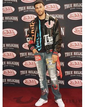 TRUE RELIGION X Von Dutch Ricky Super T Straight Jean - Black