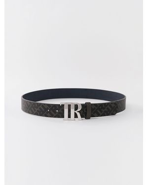 TRUE RELIGION Tr Monogram Belt - White
