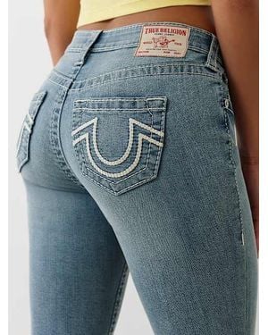 True Religion Jennie Big T Braided Horseshoe Curvy Skinny Jean - Blue
