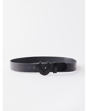 True Religion Horseshoe Buckle Belt - White