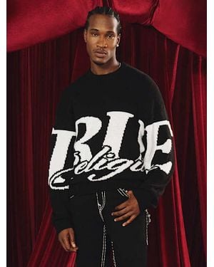 TRUE RELIGION Logo Crewneck Sweater - Red