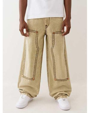 TRUE RELIGION Carpenter Super T Baggy Pant - Natural