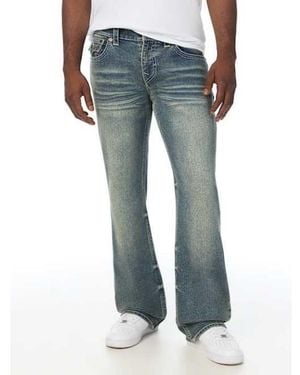 TRUE RELIGION Billy Flap Bootcut Jean 34" - Blue