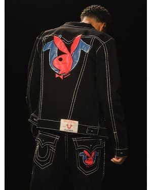 True Religion Playboy X Jimmy Big T Jacket - Black