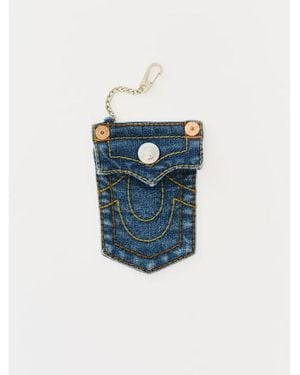 TRUE RELIGION Horseshoe Pocket Keychain - Blue