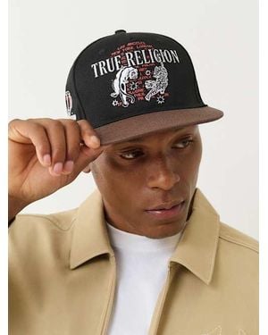 True Religion Tiger Flat Brim Hat - Multicolor