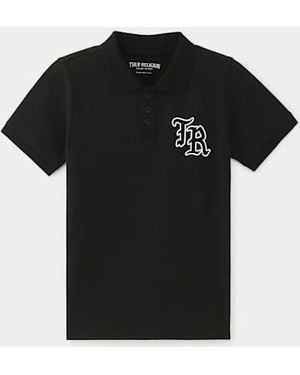 TRUE RELIGION Boys Logo Polo - Black