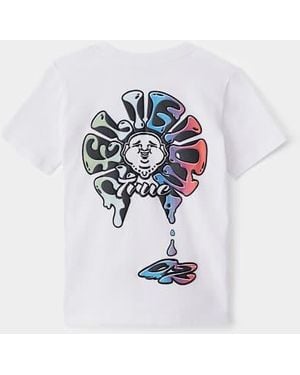 TRUE RELIGION Boys Buddha Drip T-shirt - White