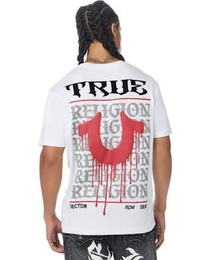 TRUE RELIGION Drippy Horseshoe T-shirt - White