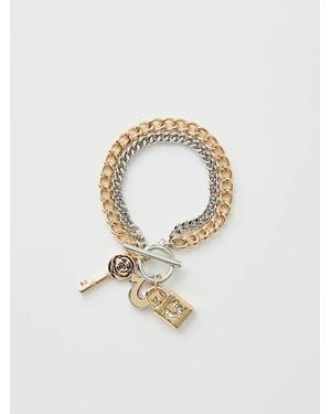 TRUE RELIGION Buddha Key Toggle Bracelet - Metallic
