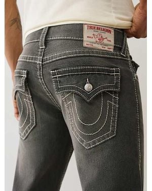 TRUE RELIGION Geno Big T Flap Slim Jean - Gray
