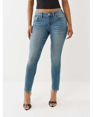 True Religion Jennie Mid Rise Skinny Jean - Blue