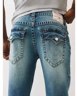 TRUE RELIGION Ricky Stacked Straight Jean - Blue