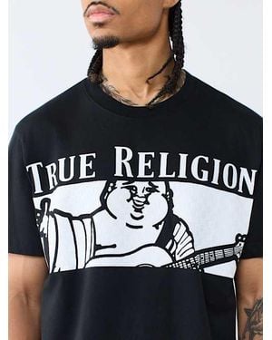 TRUE RELIGION Checkered Buddha T-shirt - Black
