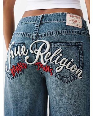 True Religion Jessie Low Rise Super T Baggy Jean - Blue