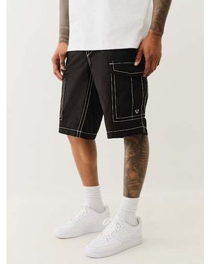 TRUE RELIGION Ripstop Cargo Short - Black