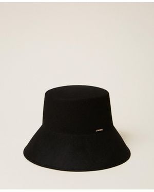 Twinset Cappello Bucket - Nero