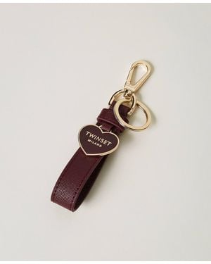 Twinset Keyring With Enamelled Heart - Multicolour
