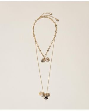 Twinset Set Di Collane Con Cuori, Donna - Neutro