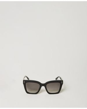Twinset Gafas De Sol Cuadradas Con Tachuelas - Multicolor