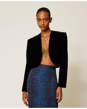 Twinset Giacca Spencer - Blu