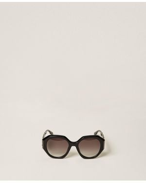 Twinset Gafas De Sol Oversize, Mujer - Neutro