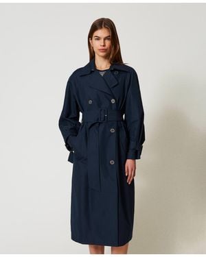 Twin Set Jackets And Outerwear - Blue