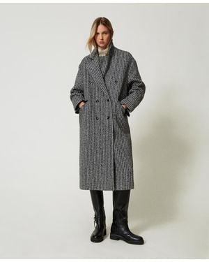 Twin Set Jackets And Outerwear - Grey